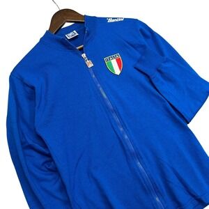 Vintage Santini Italia Cycling Track Jacket 1984 Olympics Made in Italy Wool EUC